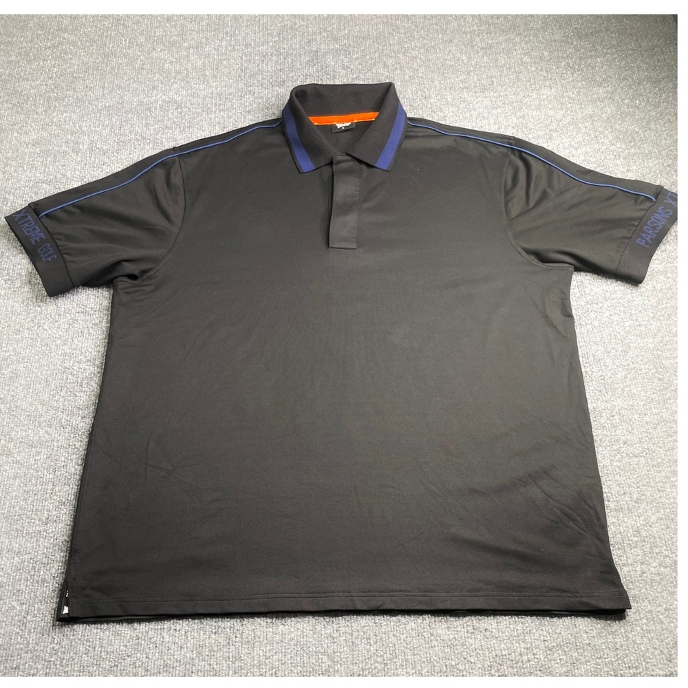 PXG Polo Shirt Mens XL Black Parsons Xtreme Golf Short Sleeve MS22ATP1-05BKC